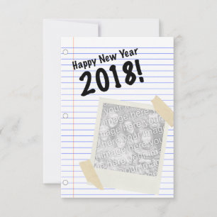 Happy New Year 2018 Notebook Picture Invitation