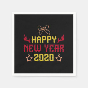 Happy New Year 2020 2 Napkin