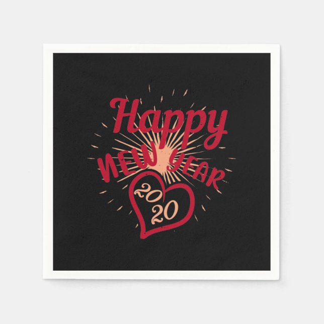 Happy New Year 2020 Napkin (Front)