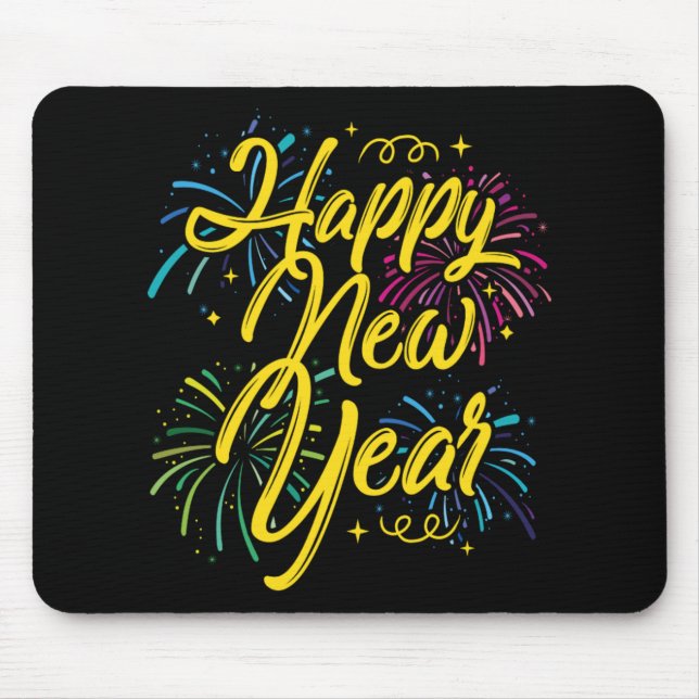 Happy New Year 2020 Welcoming New Years Eve Gift Mouse Mat (Front)