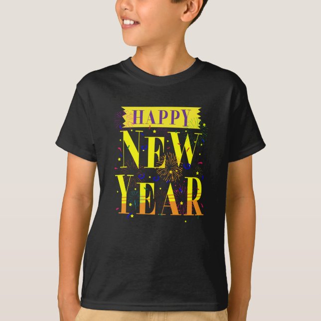 Happy New Year 2021 New Year's Eve Countdown T-Shirt (Front)