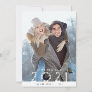 Happy New Year 2021 Photo Holiday Card