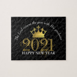 HAPPY NEW YEAR   2021   The Lord Crowns The Year Jigsaw Puzzle