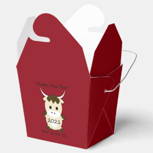 Happy New Year 2021 Year of the Ox Favour Box