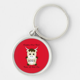 Happy New Year 2021 Year of the OX Key Ring