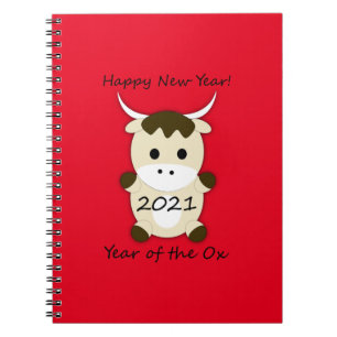 Happy New Year 2021 Year of the OX Notebook