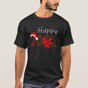 Happy New Year 2022 Funny Christmas Hat New Years T-Shirt