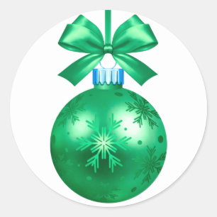 happy new year 2022 ornament classic round sticker