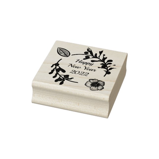 Happy New Year 2022 rubber stamp (Stamp)