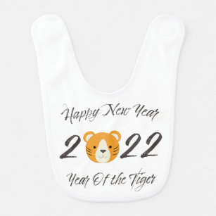 Happy New Year 2022 Year of the Tiger Bib