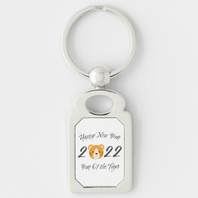 Happy New Year 2022 Year of the Tiger Key Ring (Front)