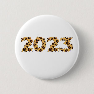 Happy New Year 2023   6 Cm Round Badge