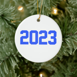 Happy New Year 2023 - New Year 2023  Ceramic Tree Decoration