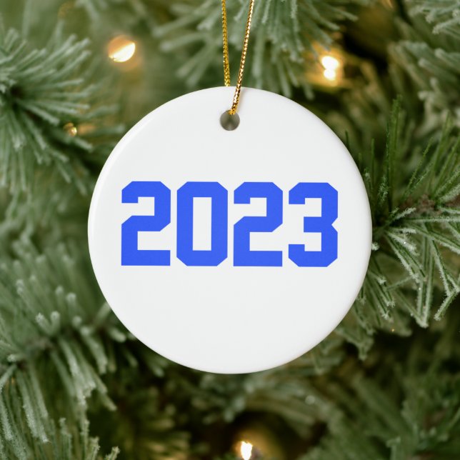 Happy New Year 2023 - New Year 2023  Ceramic Tree Decoration (Tree)