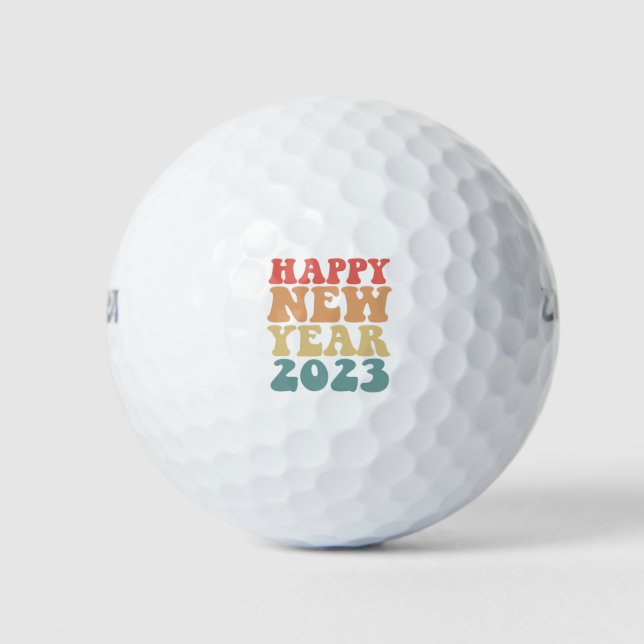 Happy New Year 2023 New Years Eve Gift  Golf Balls (Front)