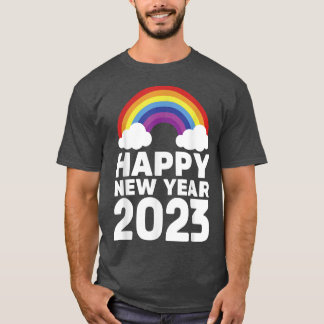Happy New Year 2023 New Years Lunar Holiday Rainbo T-Shirt
