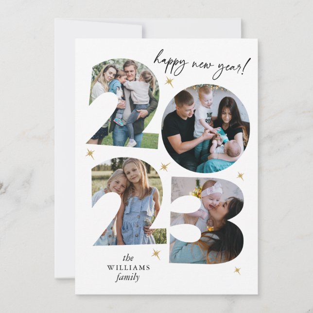 Happy New Year 2023 Photo Holiday Card (Front)