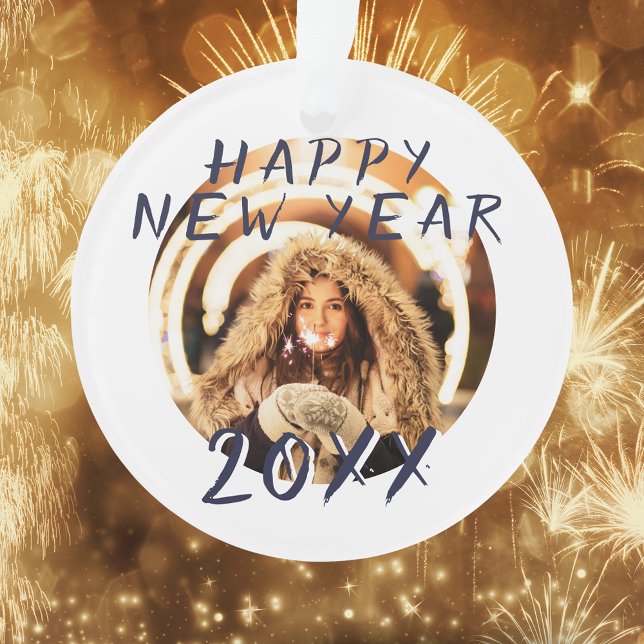 Happy New Year 2023 Photo Ornament (Creator Uploaded)
