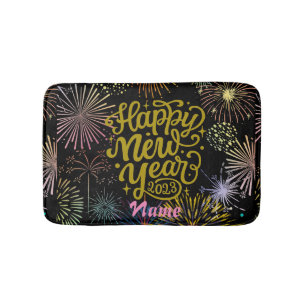 Happy New Year 2023 Thunder_Cove Bath Mat
