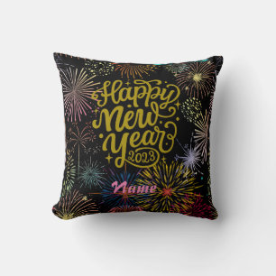 Happy New Year 2023 Thunder_Cove Cushion