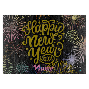 Happy New Year 2023 Thunder_Cove Cutting Board