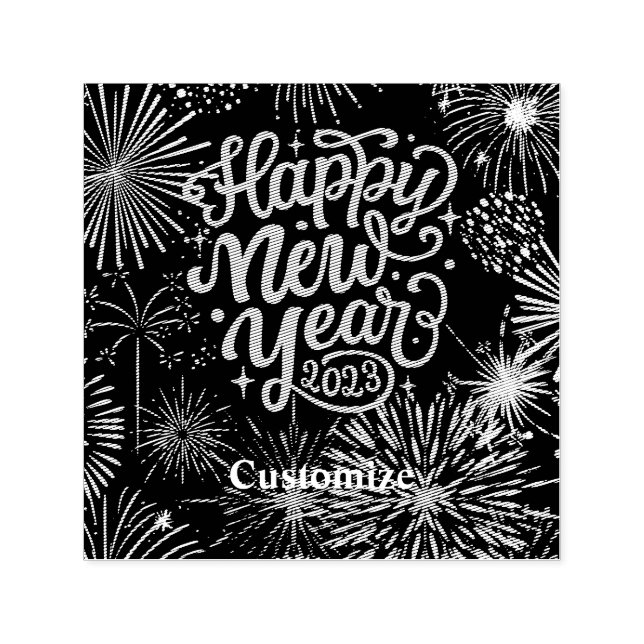 Happy New Year 2023 Thunder_Cove Self-inking Stamp (Design)
