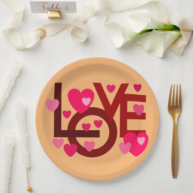 HAPPY NEW YEAR 2023, VALENTINE PAPER PLATE  (Wedding)