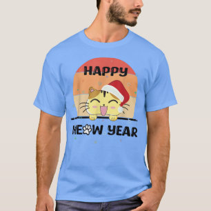 happy new year 2023 with funny cat T-Shirt