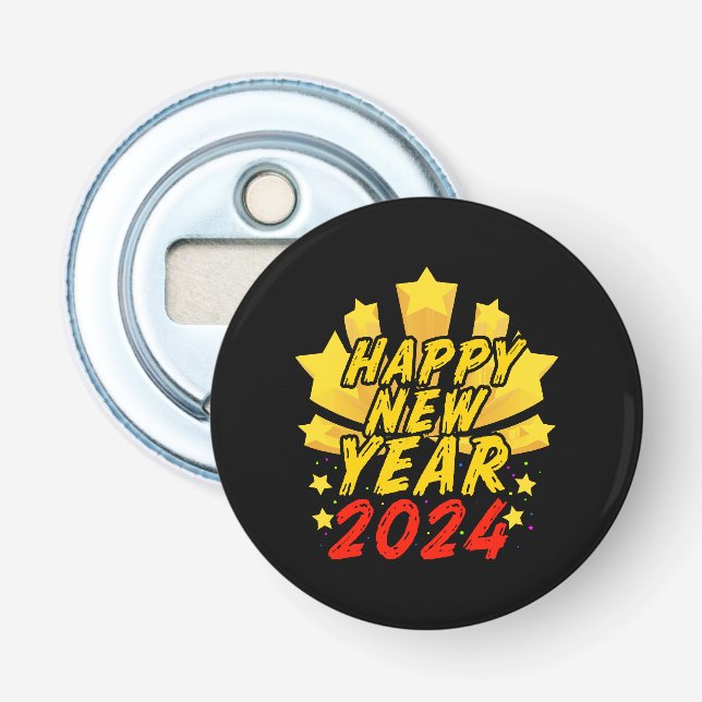 Happy New Year 2024  Bottle Opener (Front)