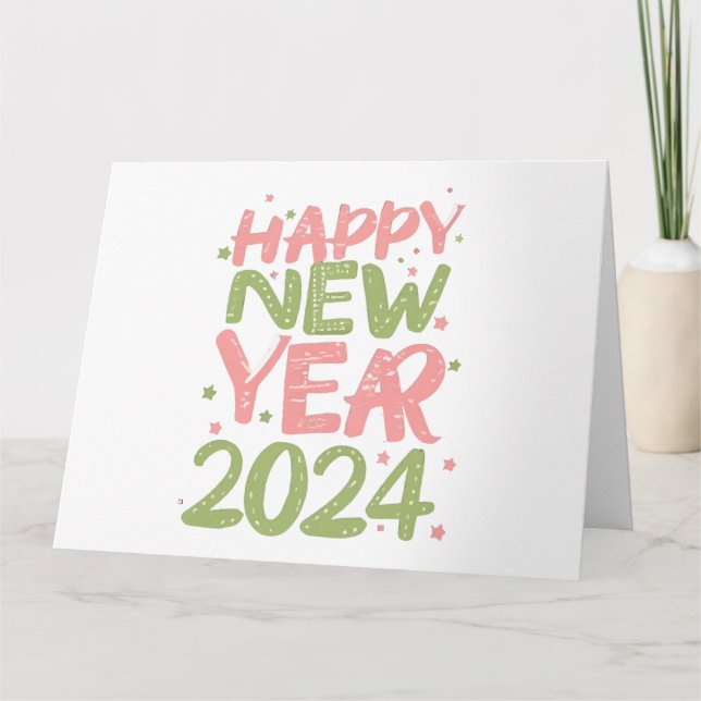 Happy New Year 2024 Card (Front)