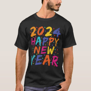 Happy New Year 2024 Family Matching Celebration Pa T-Shirt