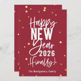 Happy New Year 2024 Finally Holiday Card