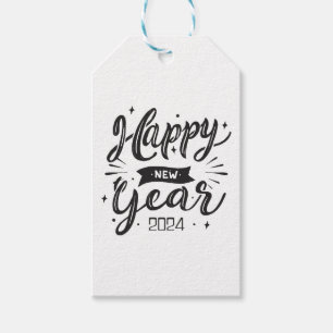 Happy new year 2024 gift tags