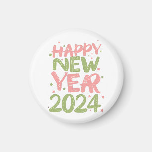Happy New Year 2024 Magnet