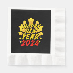 Happy New Year 2024  Napkin