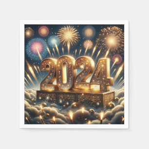 Happy New Year 2024 Napkins