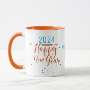 Happy New year 2024 New years Eve Vibrant Party Mug