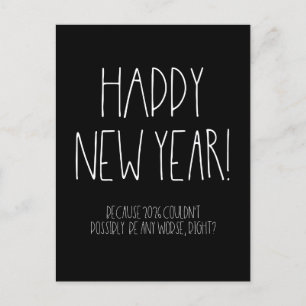 Happy New Year 2024 Sarcastic funny Postcard