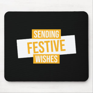 Happy new year 2024 -sending festive wishes mouse mat