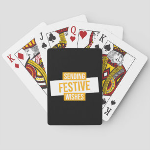 Happy new year 2024 -sending festive wishes playing cards