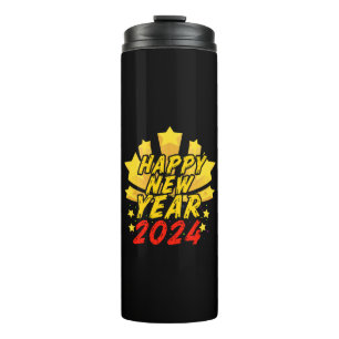 Happy New Year 2024 Thermal Tumbler