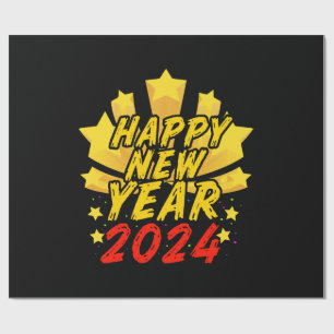 Happy New Year 2024  Wrapping Paper