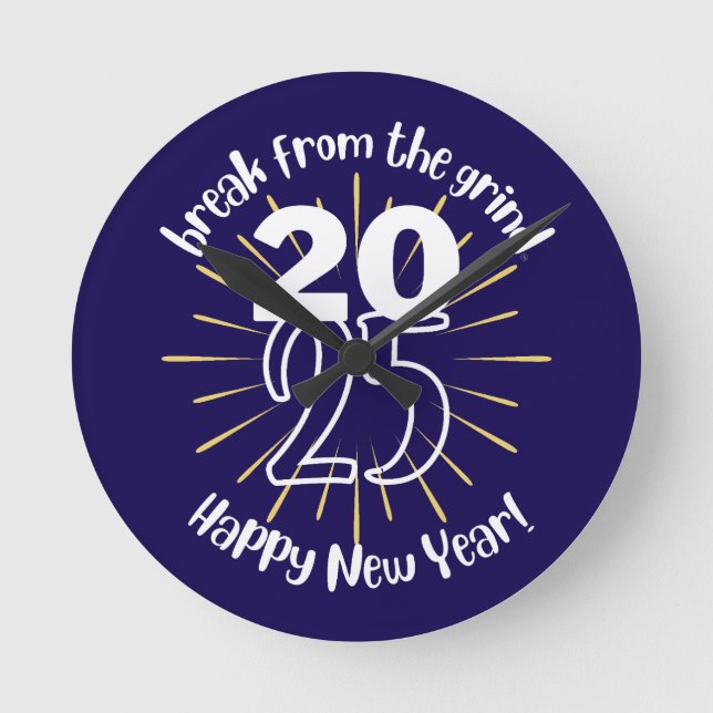 Happy New Year 2025 BFTG Clock (Front)