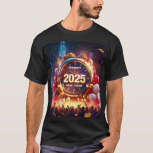 Happy New Year 2025 Celebration T-Shirt
