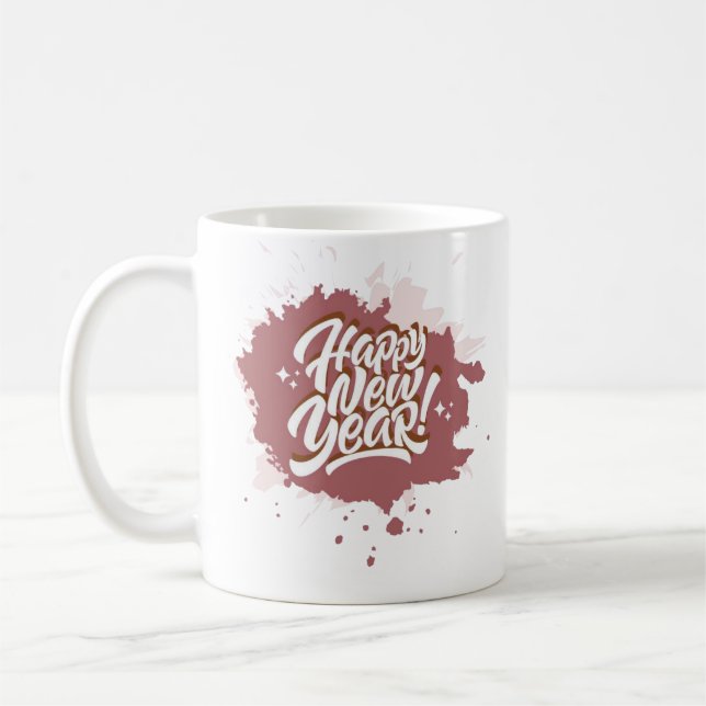 Happy New Year 2025 Coffee mug  (Left)