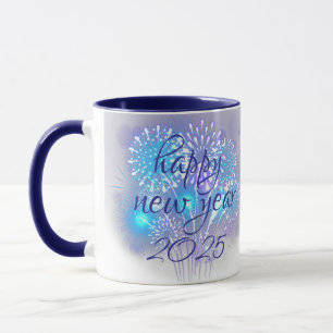 happy new year 2025 coffee mug