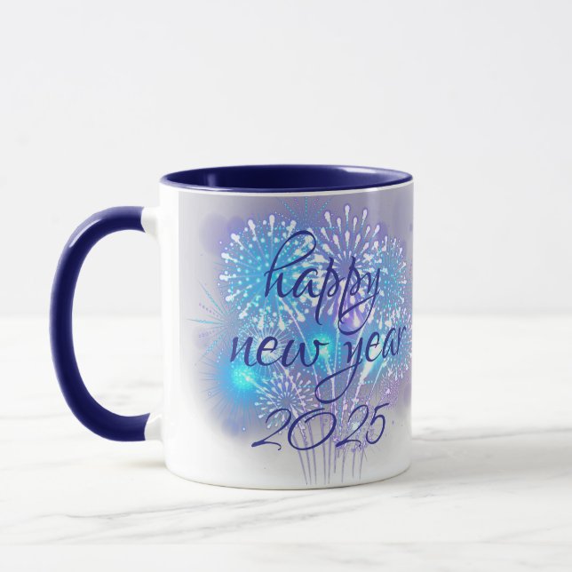 happy new year 2025 coffee mug (Left)
