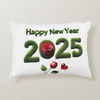 Happy New Year 2025 Decorative Cushion