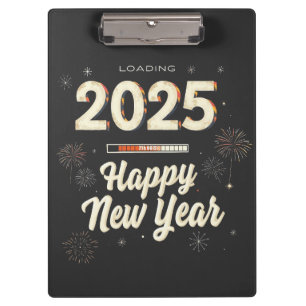 Happy New Year 2025 Family Matching  Clipboard