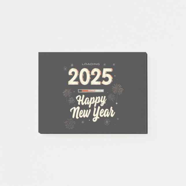 Happy New Year 2025 Family Matching  Post-it Notes (Front)